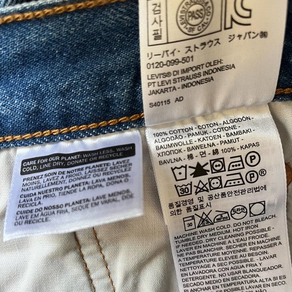 Levi's Light Blue Ankle & Cropped Jeans - Picture 6 of 7